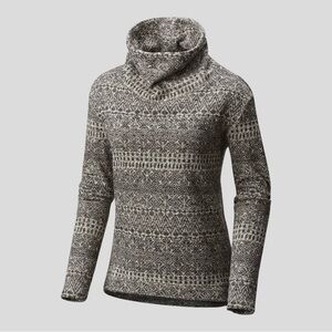 Columbia Fleece Pullover Nordic Printed Cowl Neck Long-Sleeve  - Size XL